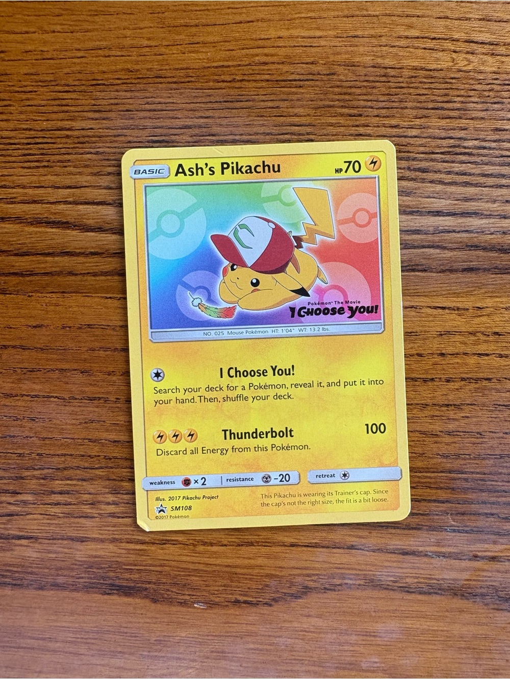 Ash's Pikachu Pokémon Card